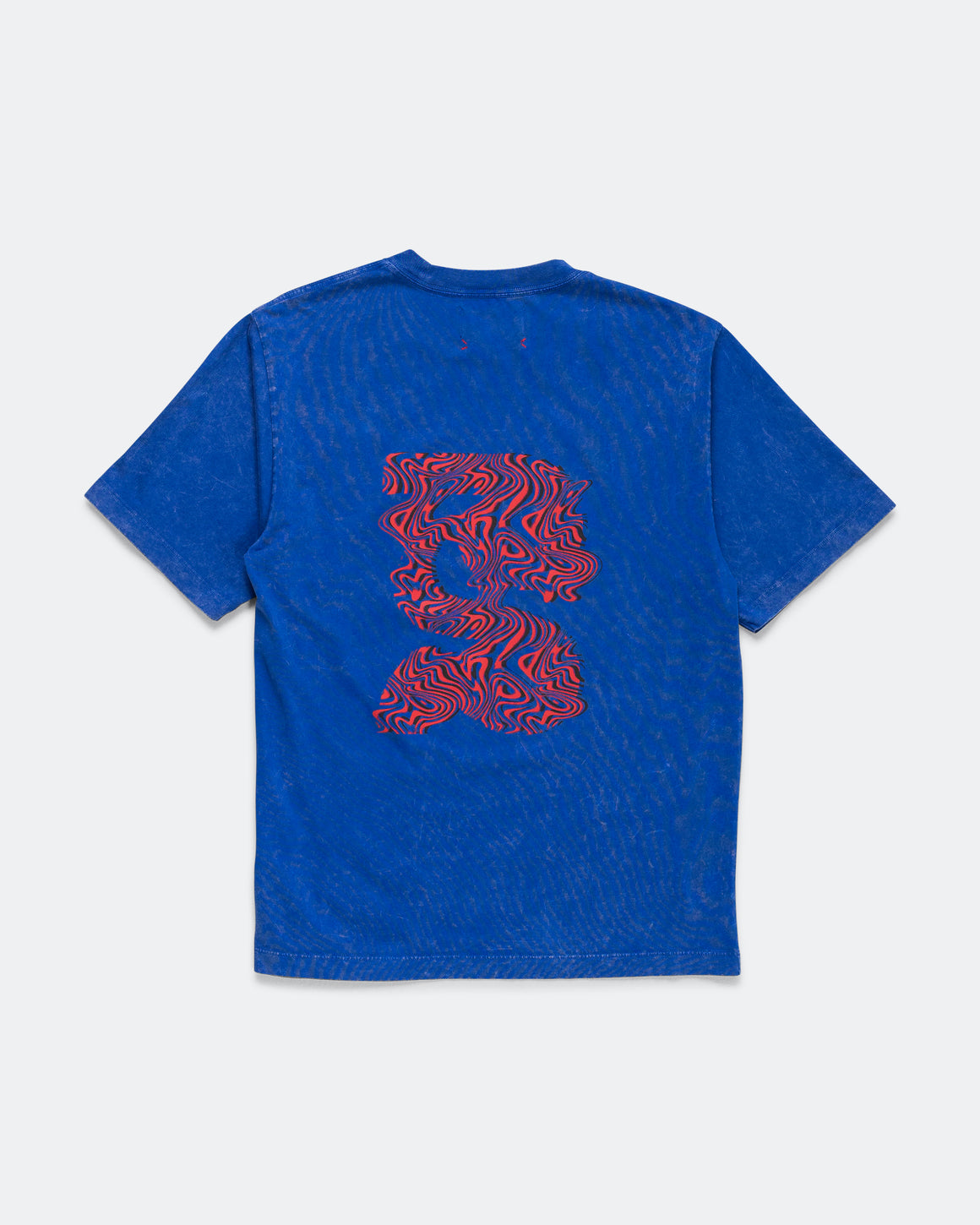 Bandit Running - Cotton Tee - Melted Marble Current - Bauhaus Blue - Up There Athletics