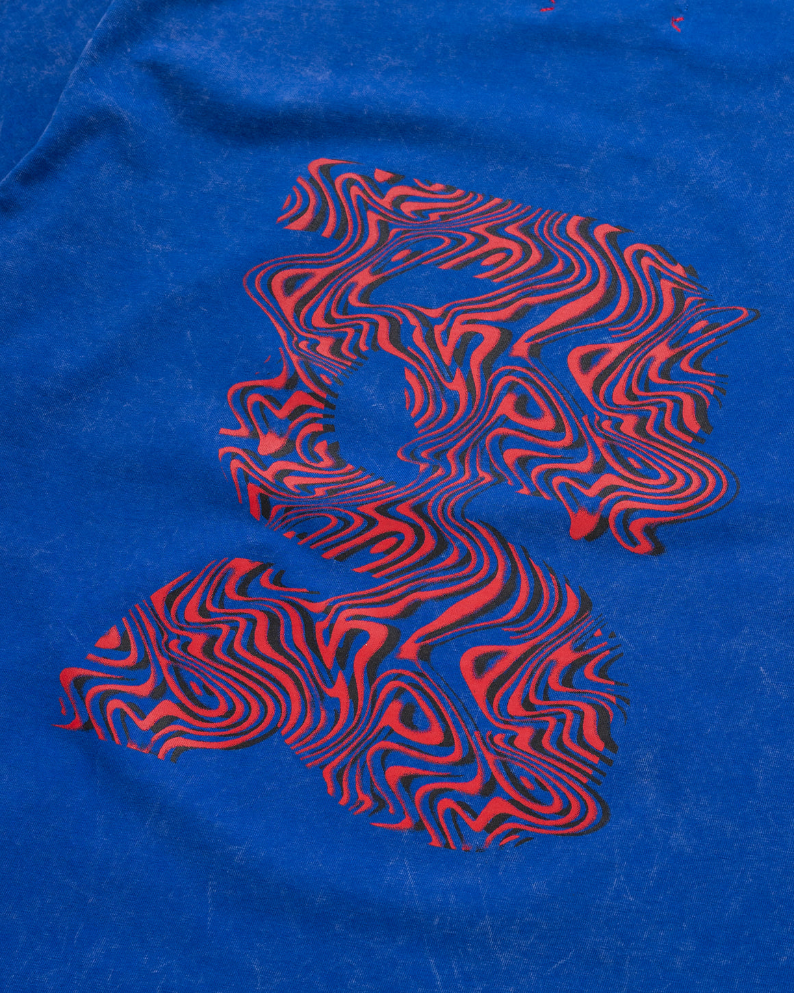 Bandit Running - Cotton Tee - Melted Marble Current - Bauhaus Blue - Up There Athletics