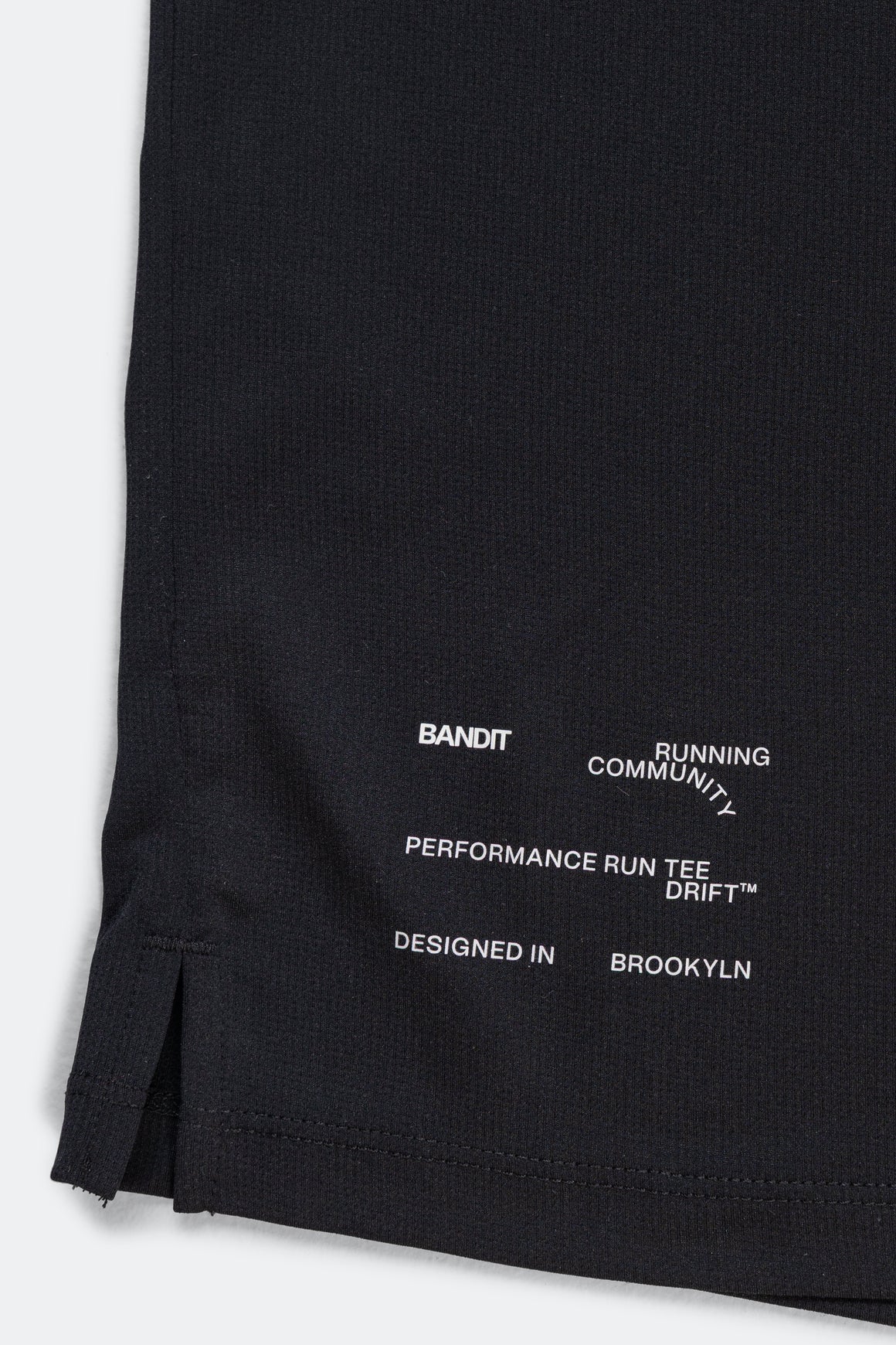 Bandit Running - Mens Drift Performance Training Tee - Black - Up There Athletics