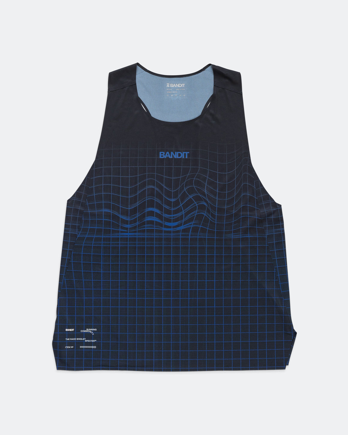 Bandit Running - Mens Specter Race Singlet with Flopack - Bauhaus Blue - Up There Athletics