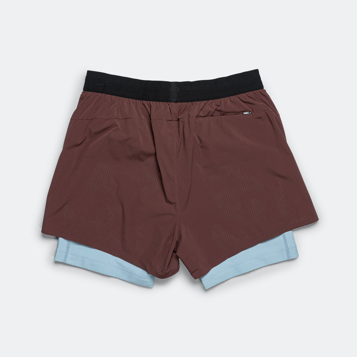 Bandit Running - Mens Vento™ 4" 2-in-1 Short - Chocolate/Smokey Blue - Up There Athletics