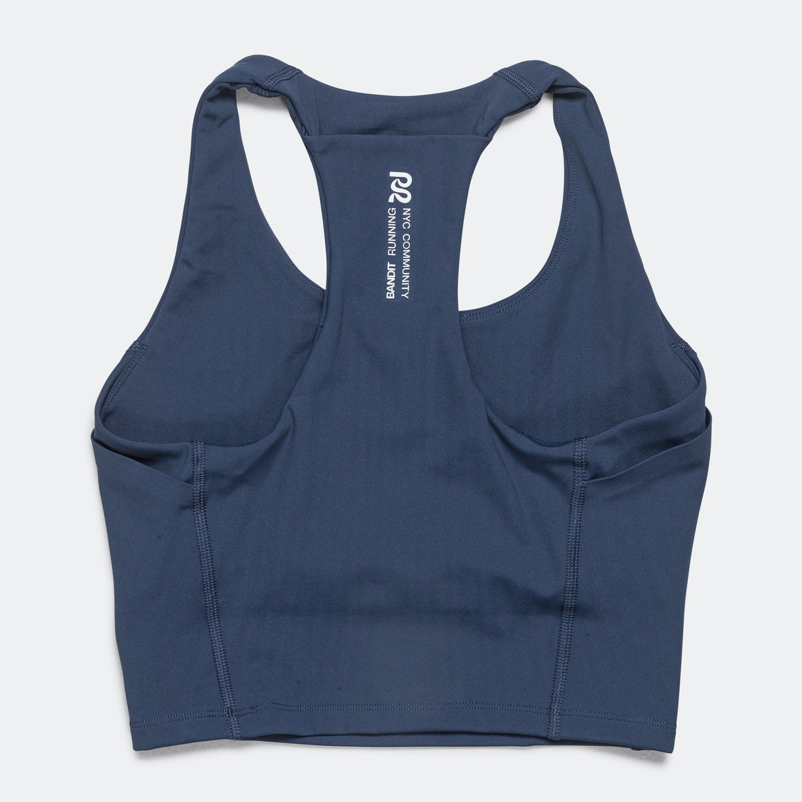 Womens Stamina Scoop Neck Race Crop - NY Navy