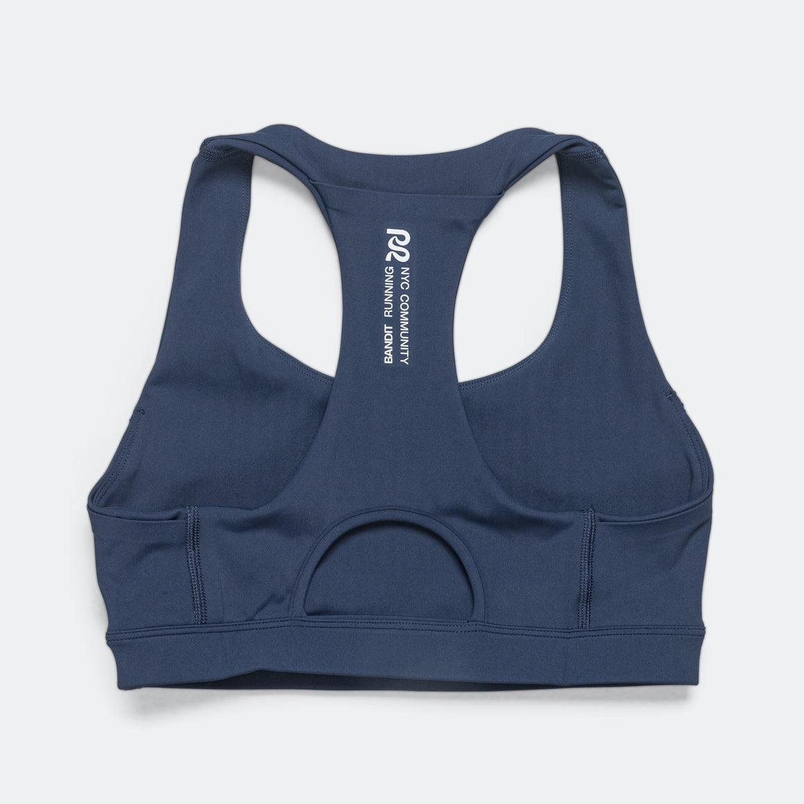 Womens Stamina Scoop Neck Run Bra - NY Navy