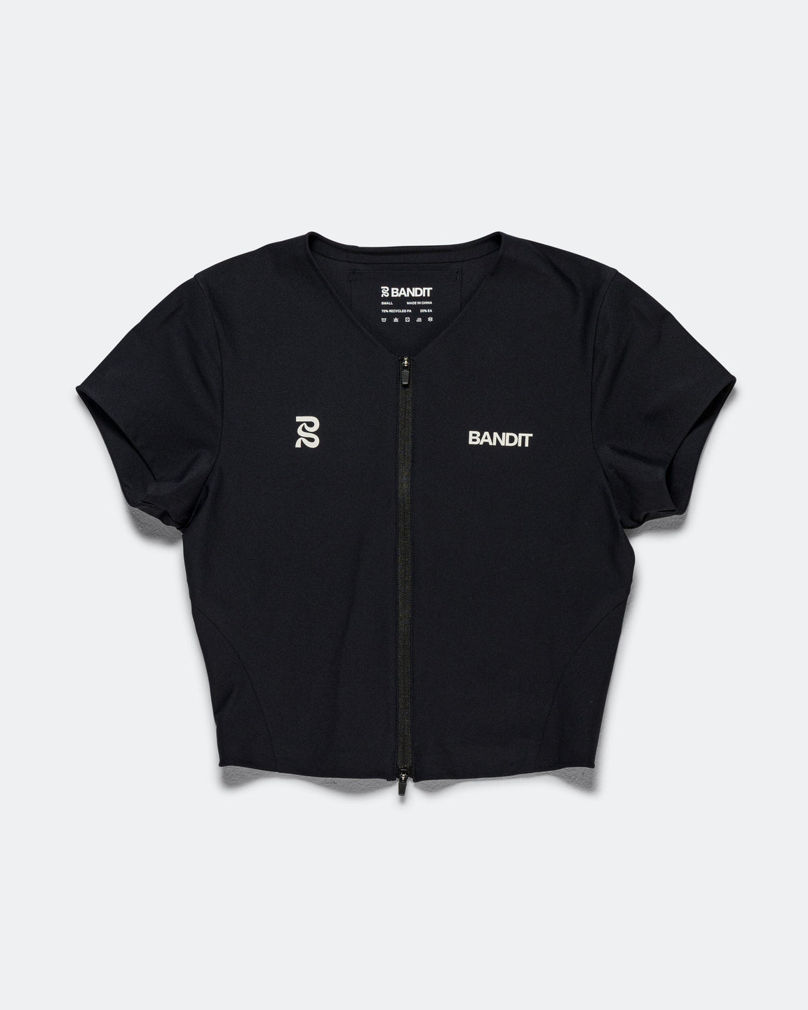 Bandit Running - Womens Adapto 2-Way Zip Race Top - Black - Up There Athletics