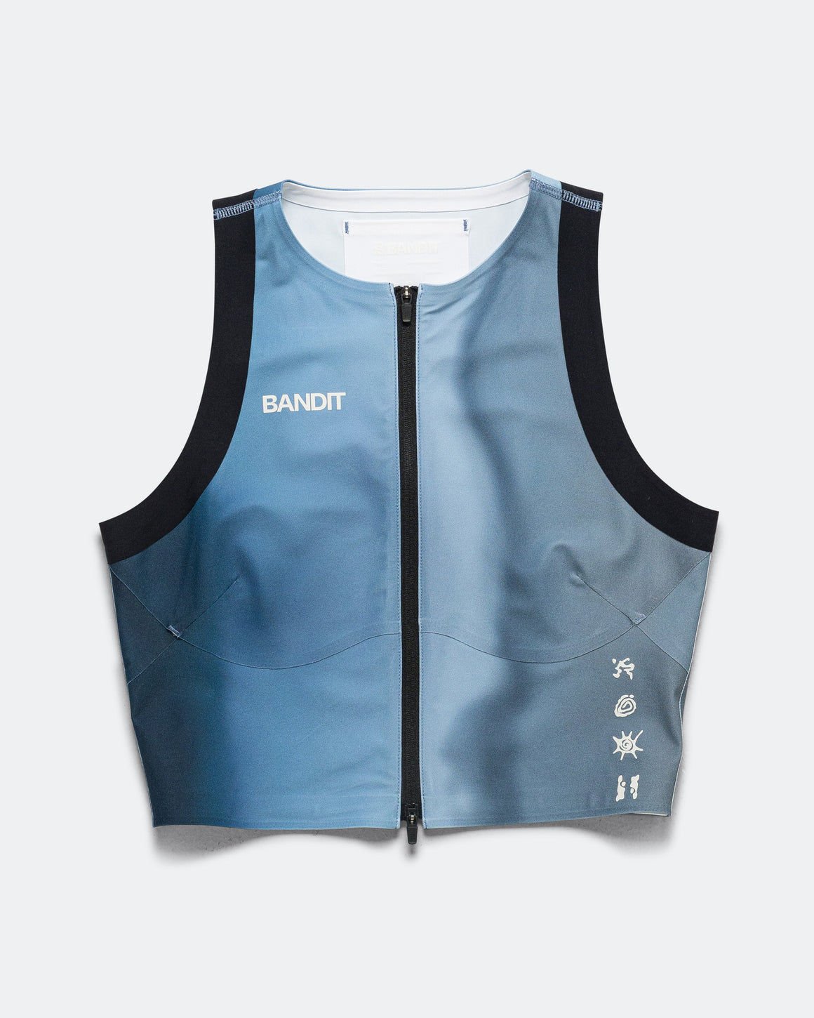 Bandit Running - Womens Adapto Distance Race Top - Salt Stain/Ink Blue - Up There Athletics
