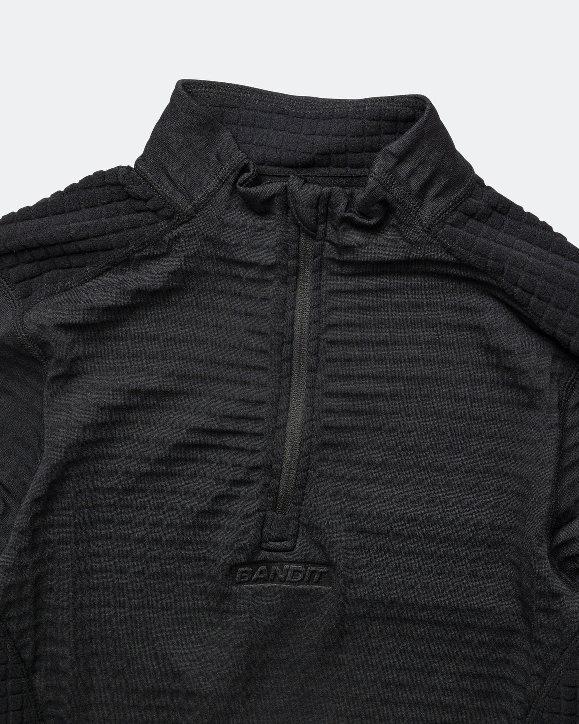Bandit Running - Womens CaldoGrid Cold Weather Quarter Zip - Black - Up There Athletics