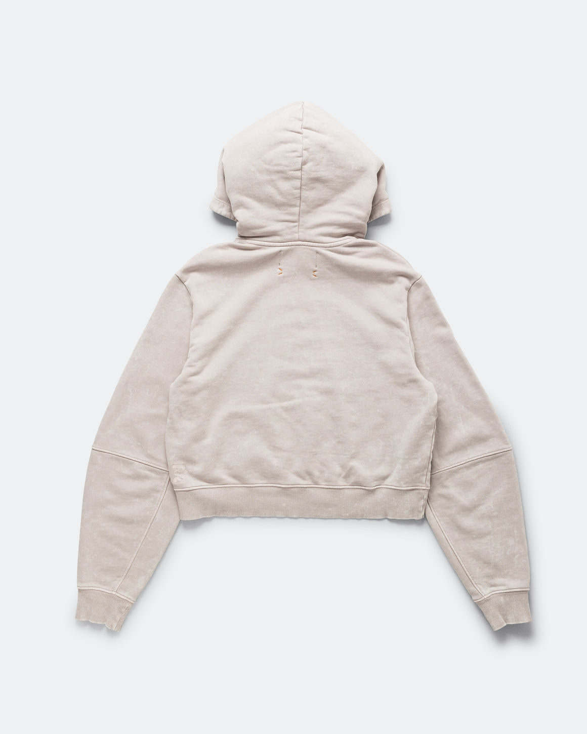 Bandit Running - Womens Cotton Fleece Cropped Hoodie - Ash - Up There Athletics