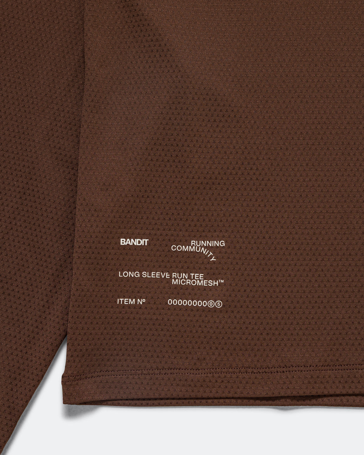 Bandit Running - Womens MicroMesh LS Performance Tee - Cacao - Up There Athletics