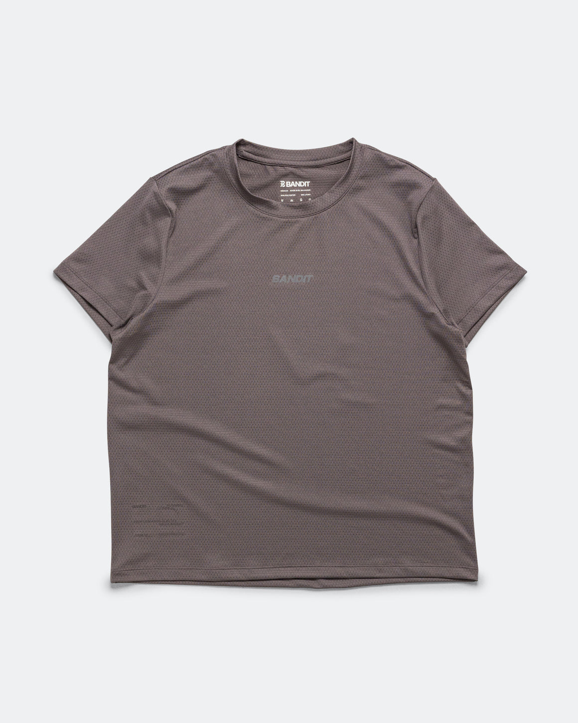 Bandit Running - Womens Short Sleeve Micromesh Tee - Shadow - Up There Athletics
