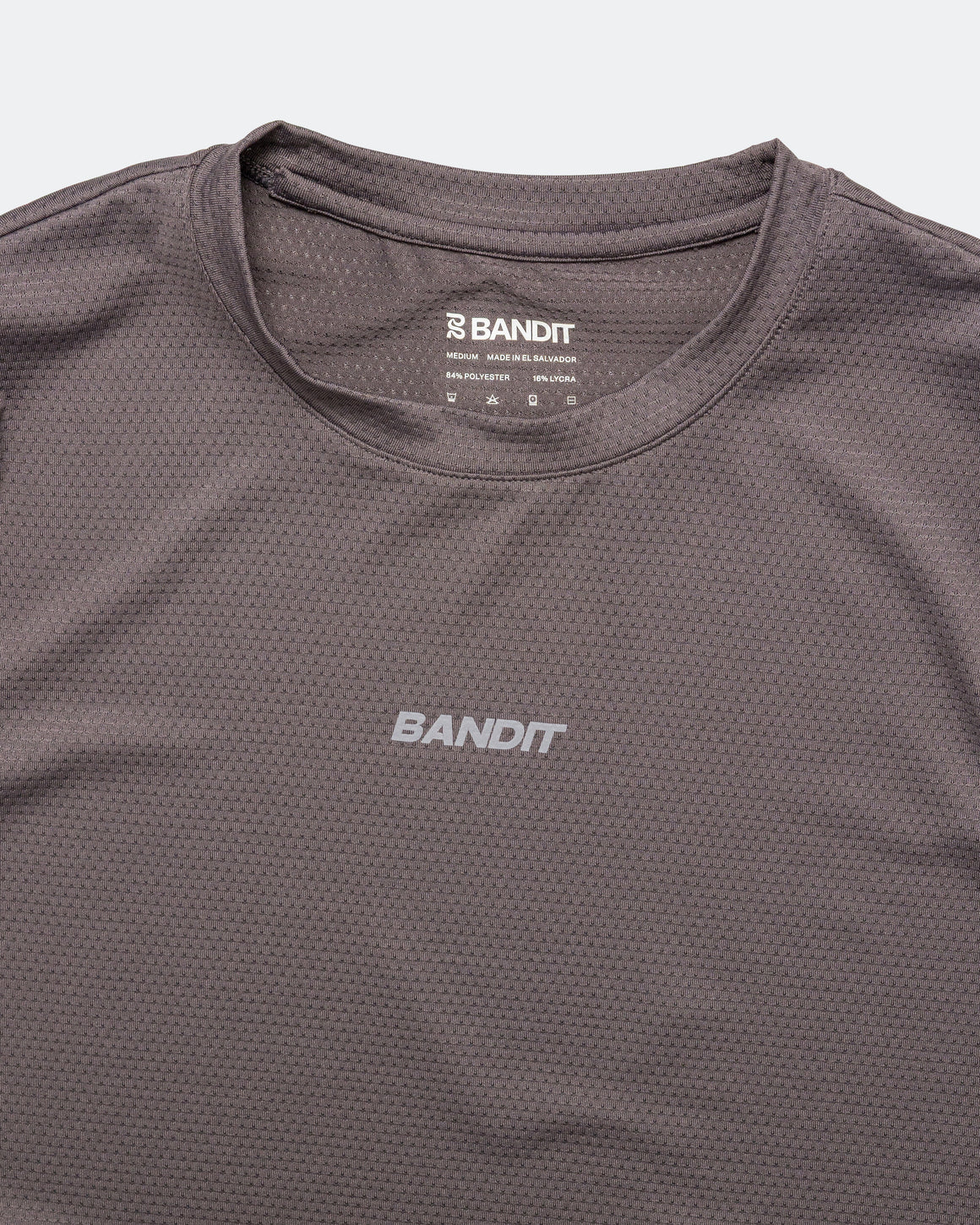 Bandit Running - Womens Short Sleeve Micromesh Tee - Shadow - Up There Athletics