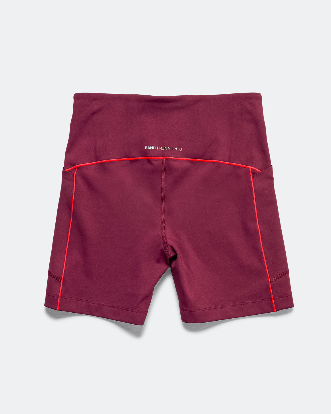 Bandit Running - Womens Stamina Pop Stitch High Waist 5in Compression- Fig/Intense Red - Up There Athletics