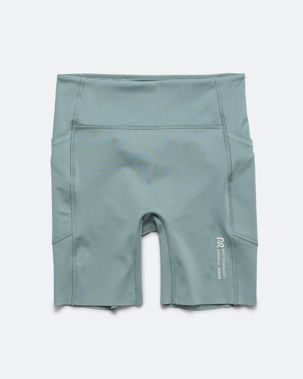 Bandit Running - Womens Stamina-V High Waist 7in Compression Short - Tranquil Blue - Up There Athletics
