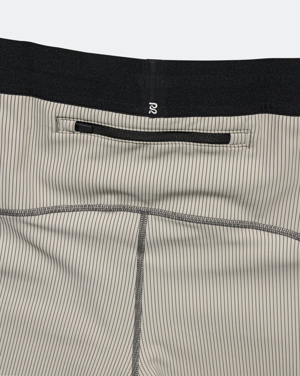 Bandit Running - Womens Striped Cadence 5in Compression Shorts - Plaster/Slate - Up There Athletics