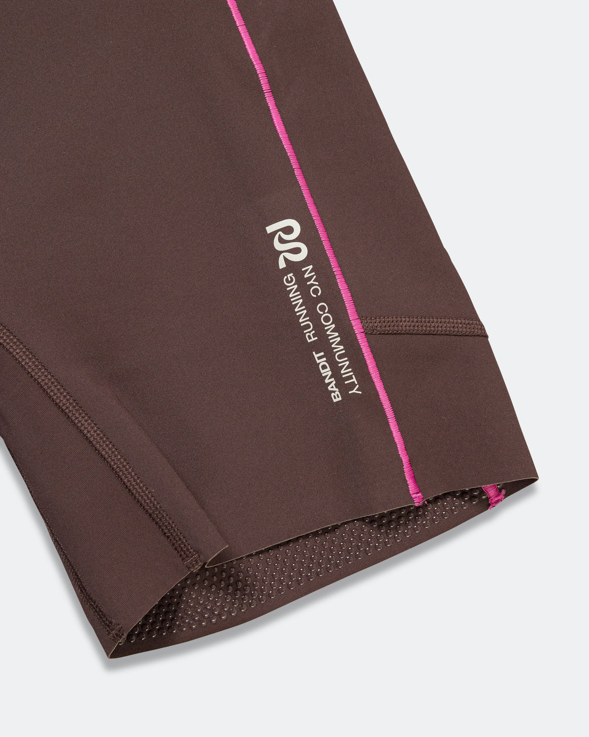 Bandit Running - Womens Vanisher 5in Pop Stitch High Waist Compression Short - Espresso - Up There Athletics