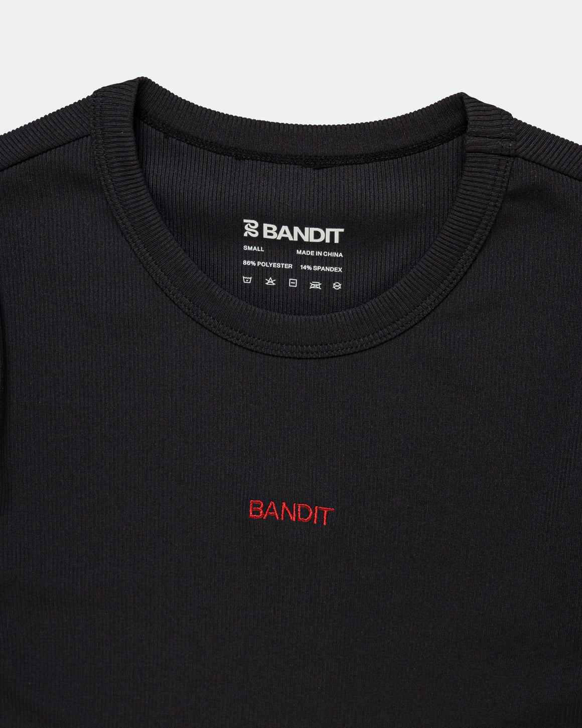 Bandit Running - Womens Vituccia Cropped Performance Tee - Black - Up There Athletics