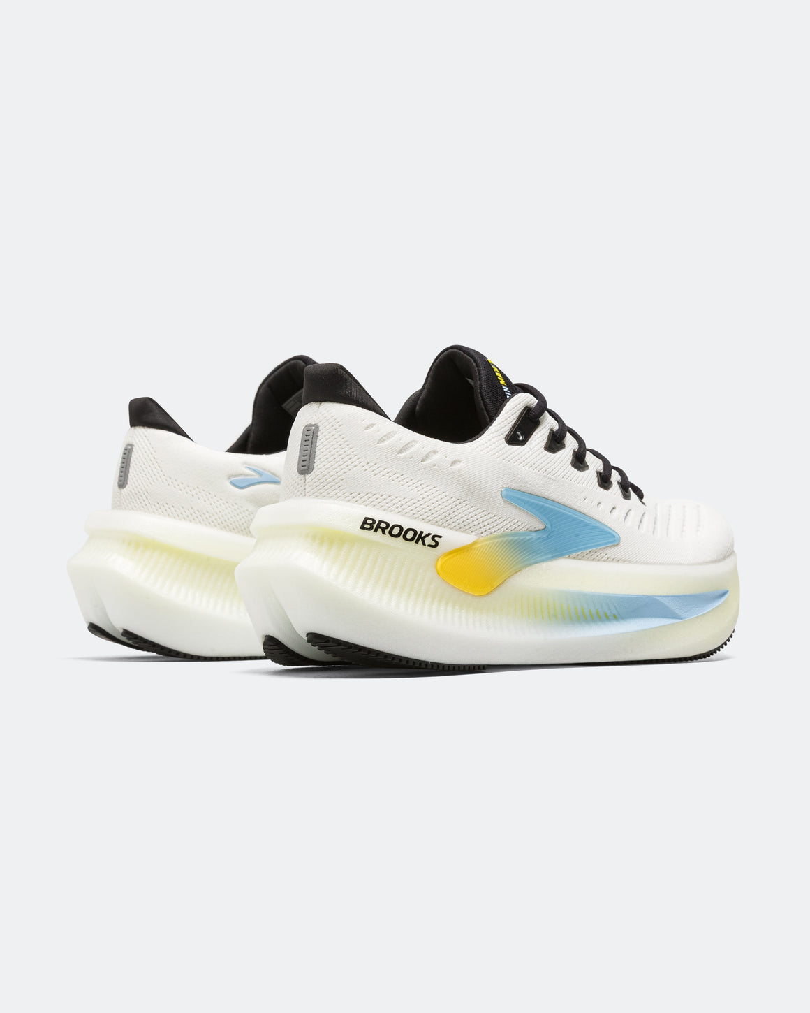 Brooks - Mens Glycerin Max 2 - Bright White/Black-Nightlife - Up There Athletics