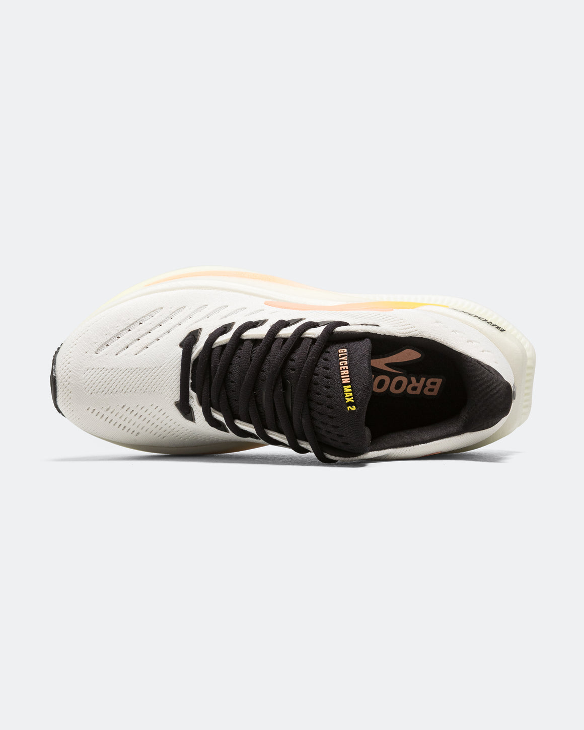 Brooks - Womens Glycerin Max 2 - White/Cyber Yellow-Nightlife - Up There Athletics