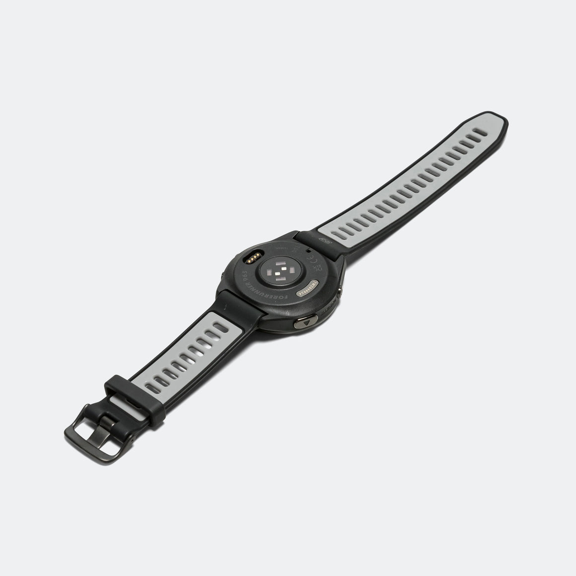 Garmin - Forerunner 965 - Titanium Bezel w/Black Case & Black/Powder Grey Silicone Band - Up There Athletics