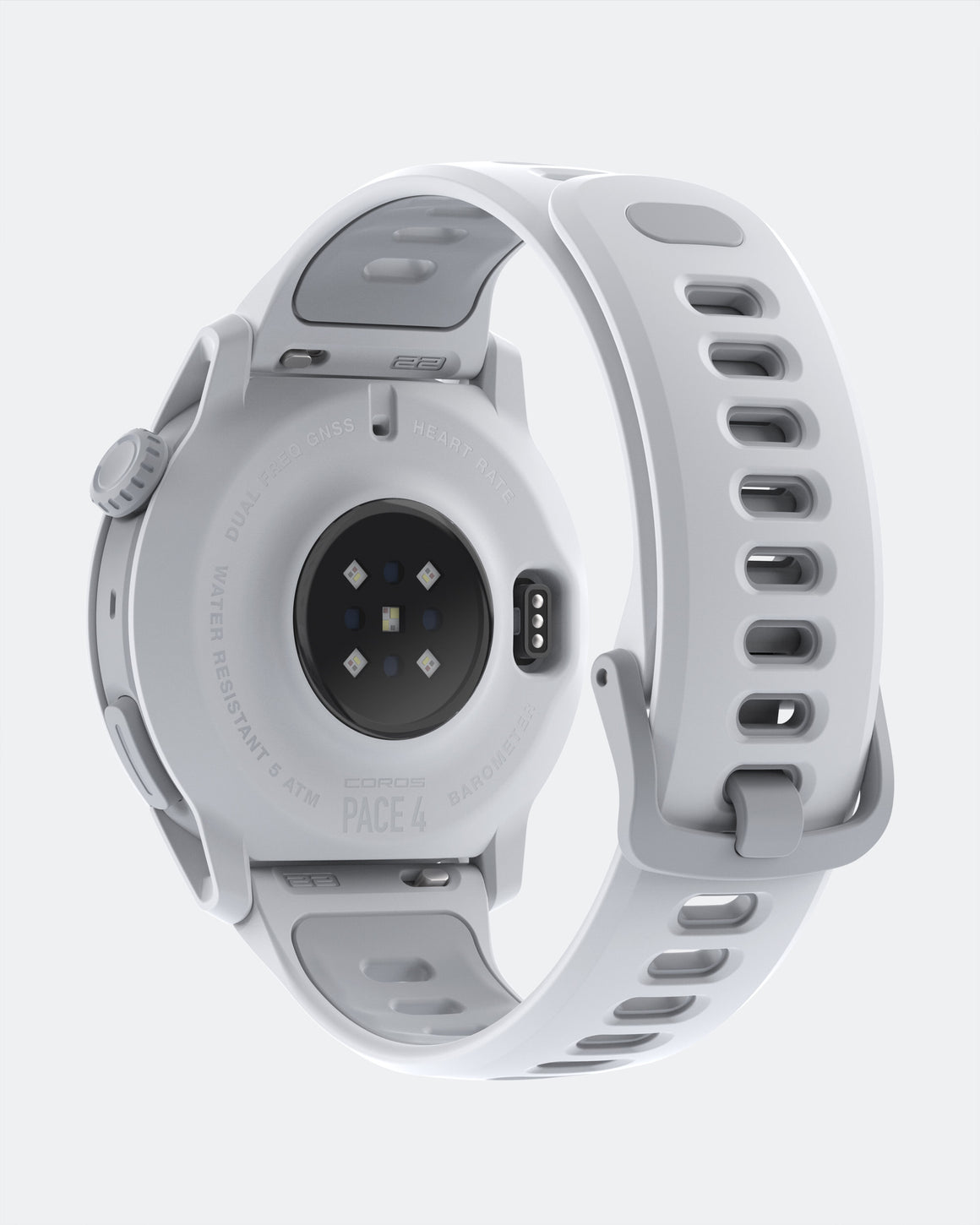 Coros - Pace 4 GPS Sport Watch - White/Silicone Band - Up There Athletics