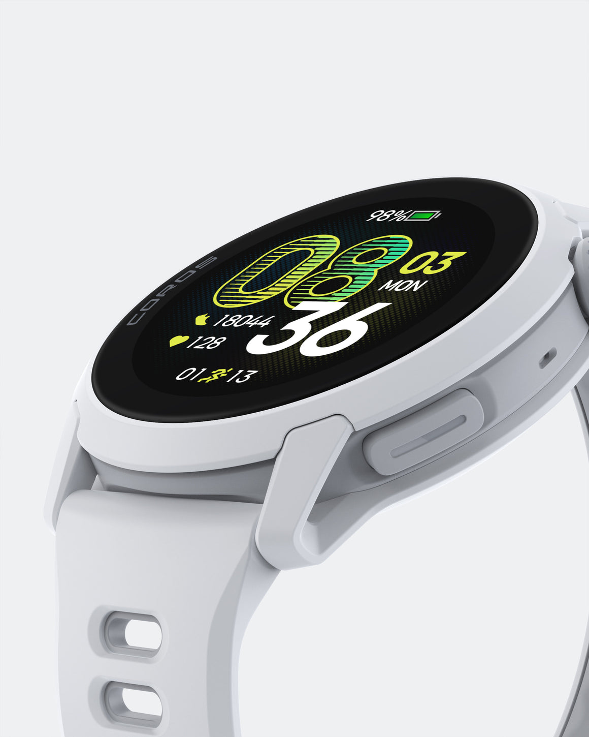 Coros - Pace 4 GPS Sport Watch - White/Silicone Band - Up There Athletics