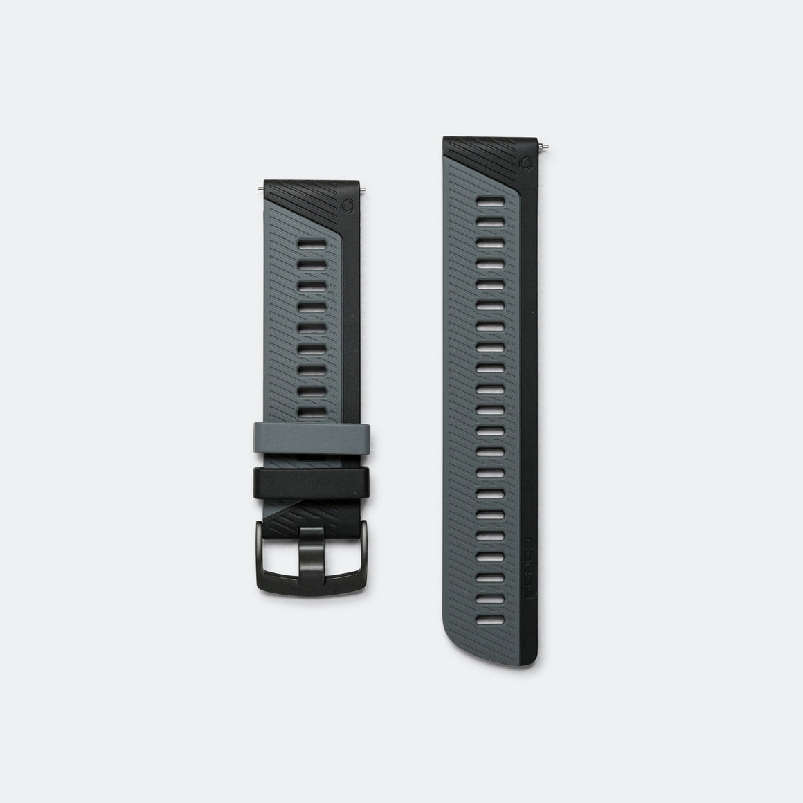 Coros - 22mm Silicon Band - Black - Up There Athletics