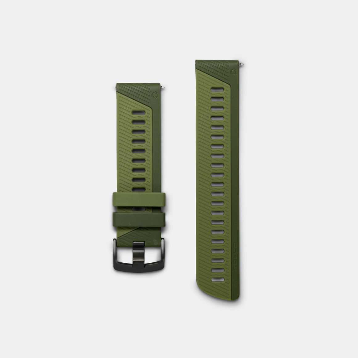 Coros - 22mm Silicon Band - Green - Up There Athletics