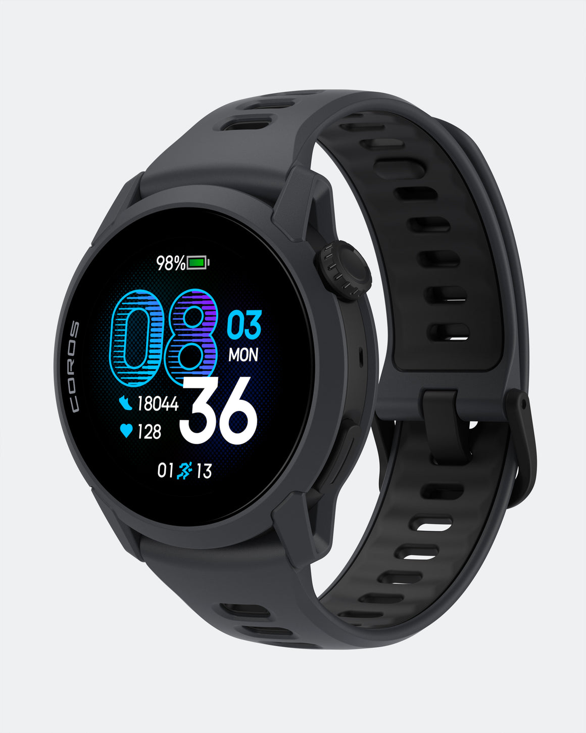 Coros - Pace 4 GPS Sport Watch - Black/Silicone Band - Up There Athletics