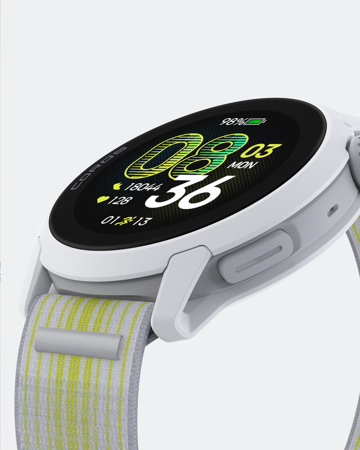 Coros - Pace 4 GPS Sport Watch - White/Nylon Band - Up There Athletics
