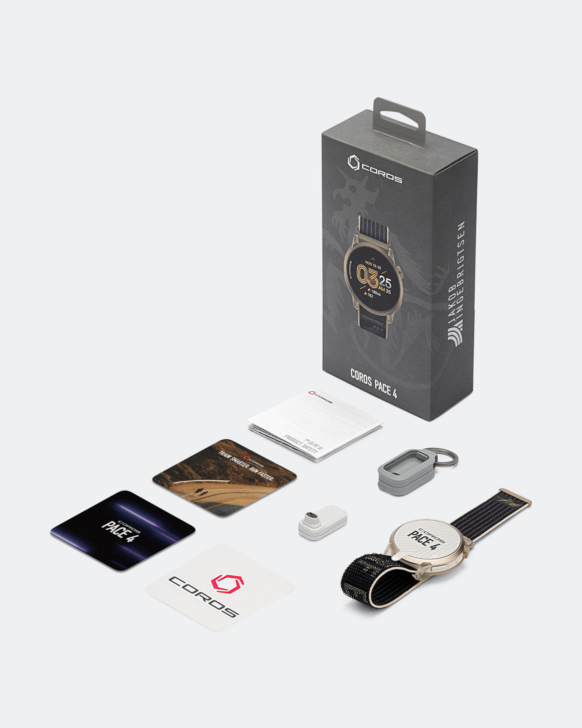 Coros - Pace 4 GPS Sport Watch x Jakob Ingebrigtsen - Black/Gold - Up There Athletics
