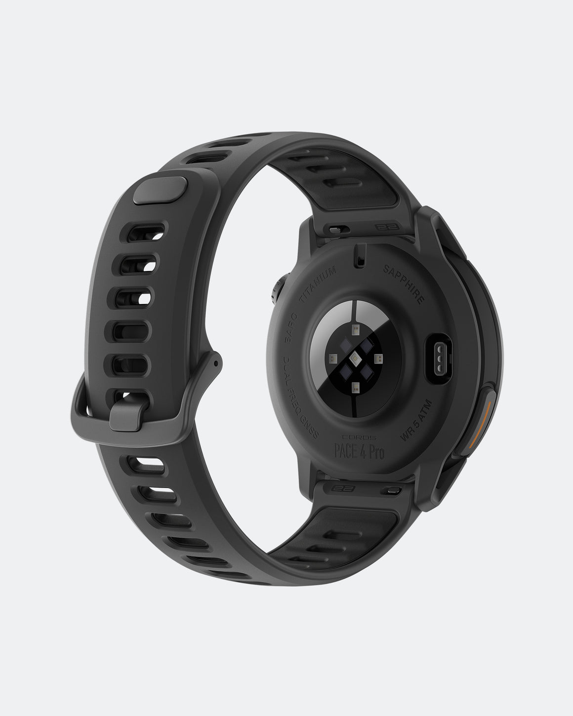Coros - Pace 4 Pro GPS Sports Watch - Black/Silicone Band - Up There Athletics