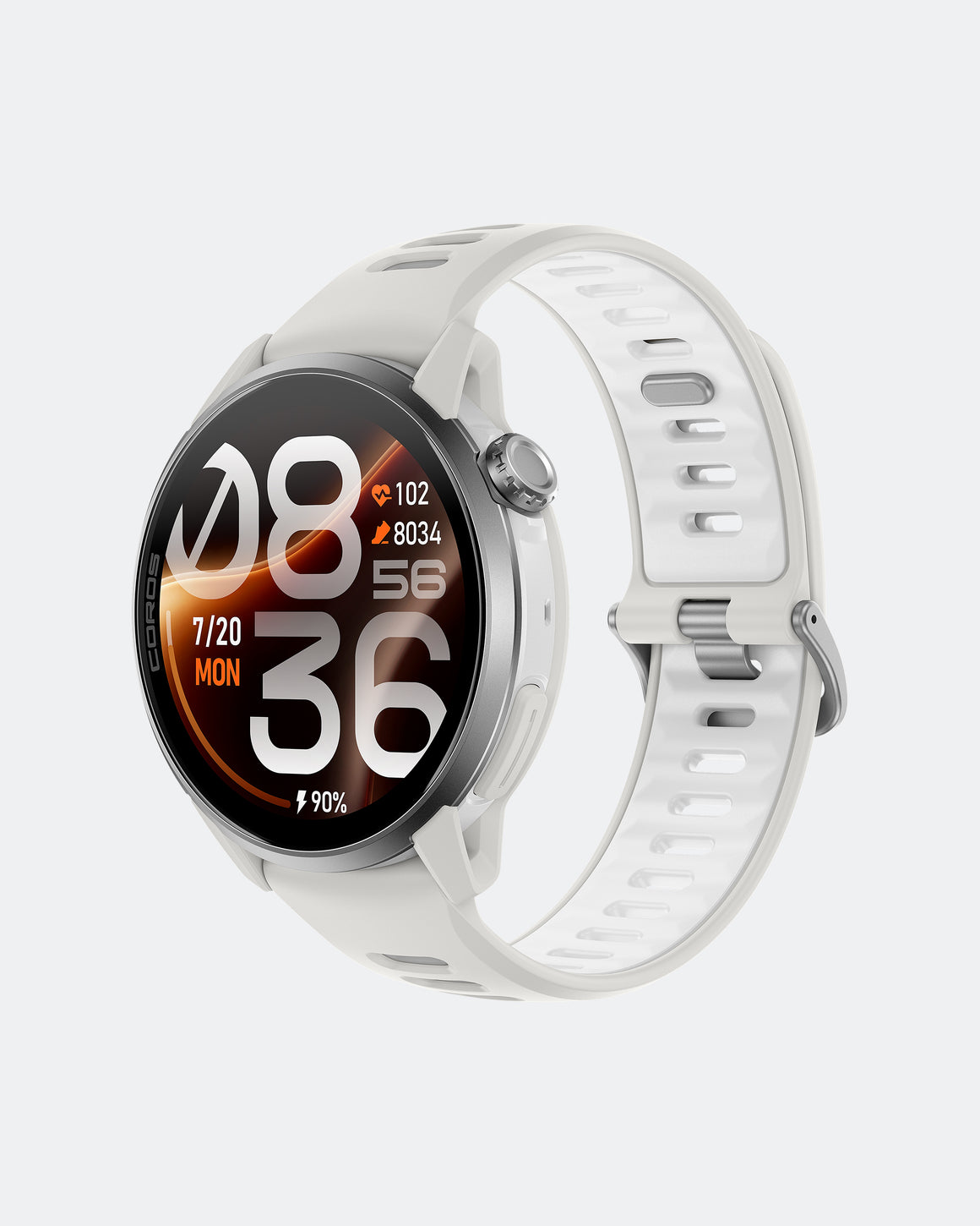 Coros - Pace 4 Pro GPS Sports Watch - White/Silicone Band - Up There Athletics