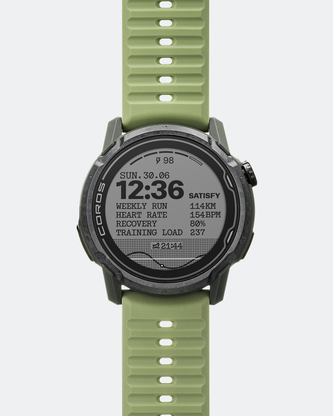 Coros - Apex 4 46mm x Satisfy - Burnt Olive - Up There Athletics