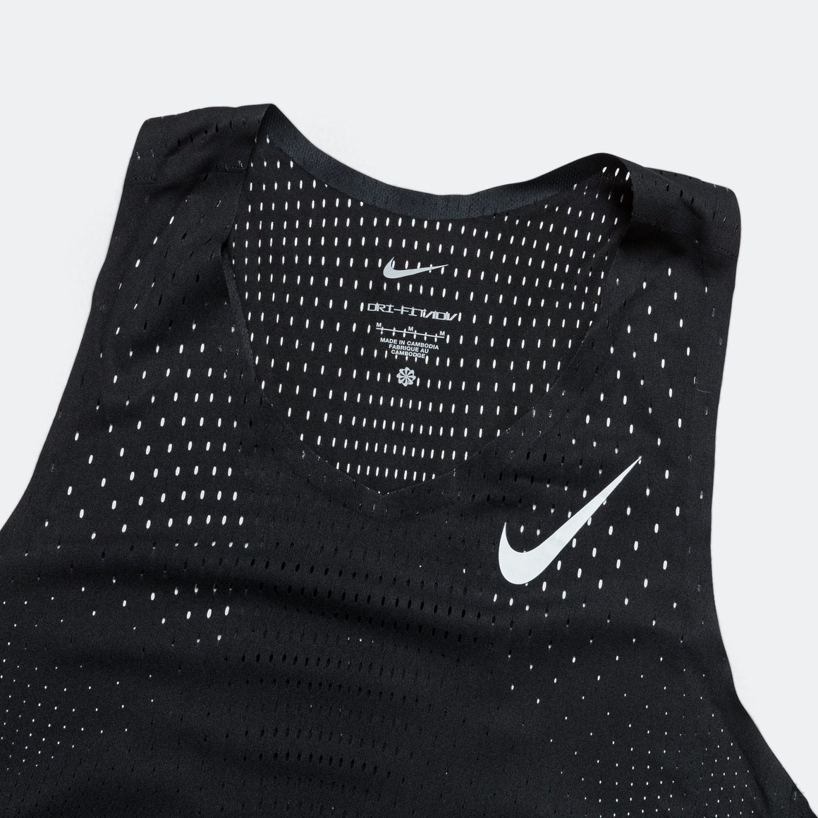 Nike - Mens Dri-FIT ADV Aeroswift Singlet - Black/Summit White - Up There Athletics