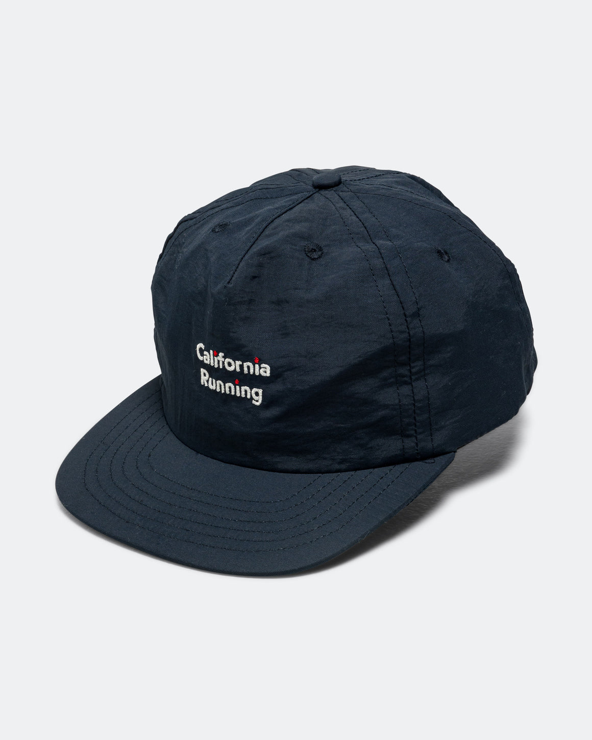 District Vision - 5 Panel Nylon Hat "California Running" - Navy - Up There Athletics