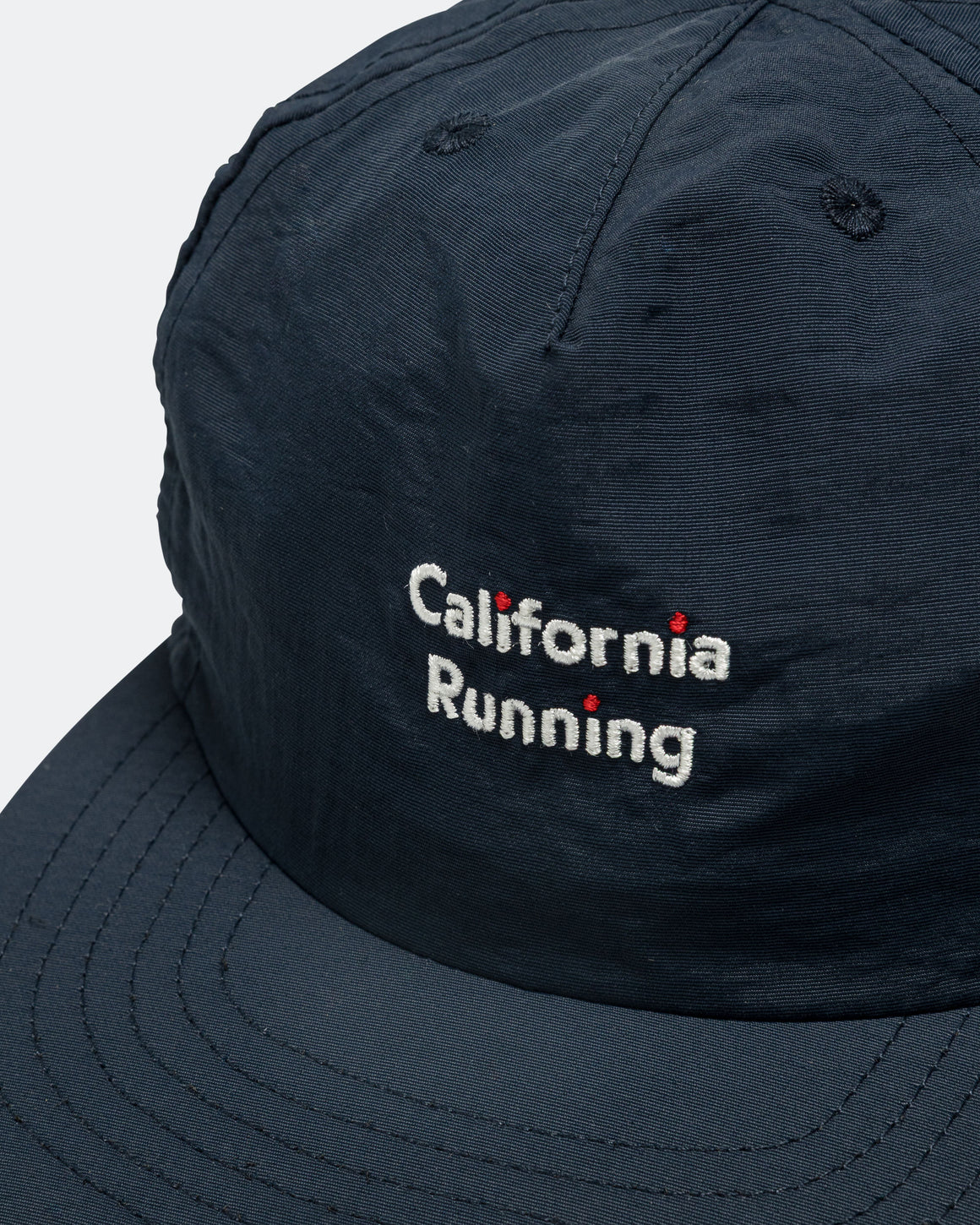 District Vision - 5 Panel Nylon Hat "California Running" - Navy - Up There Athletics