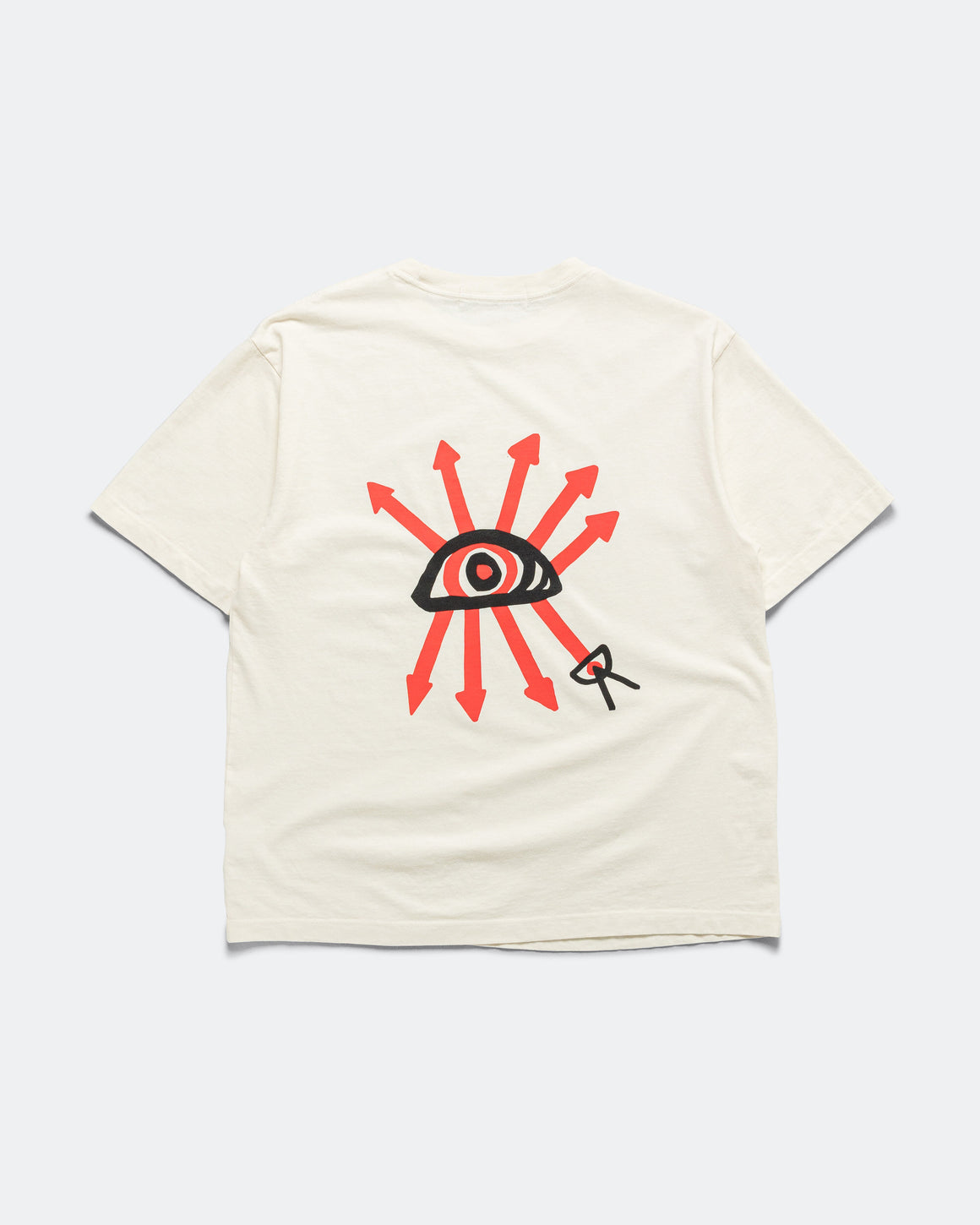 District Vision - Arrow Eye California Cotton Tee - Vintage White - Up There Athletics