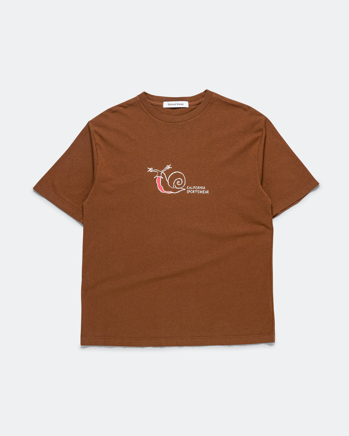 District Vision - California Cotton Tee - Snail Cacao - Up There Athletics