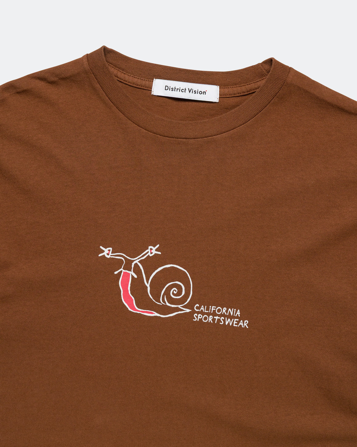District Vision - California Cotton Tee - Snail Cacao - Up There Athletics