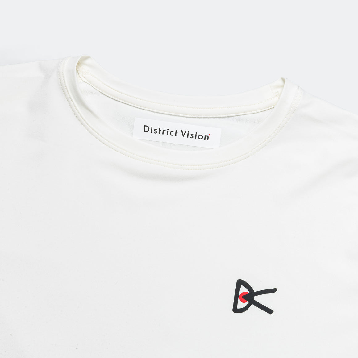 District Vision - Mens Lightweight Long Sleeve Tee - Lunar White - Up There Athletics