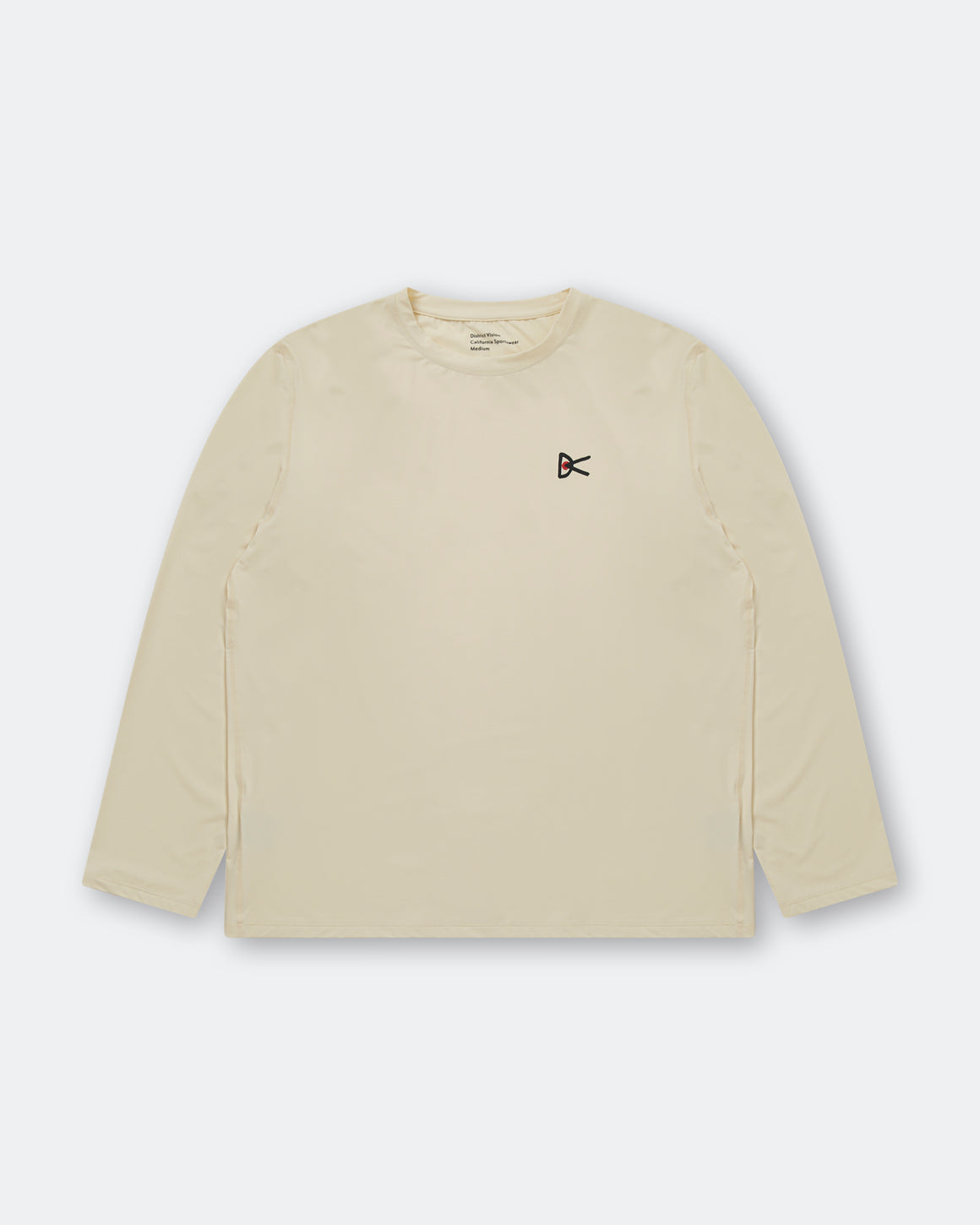 District Vision - Mens Lightweight Long Sleeve Tee - Mushroom - Up There Athletics