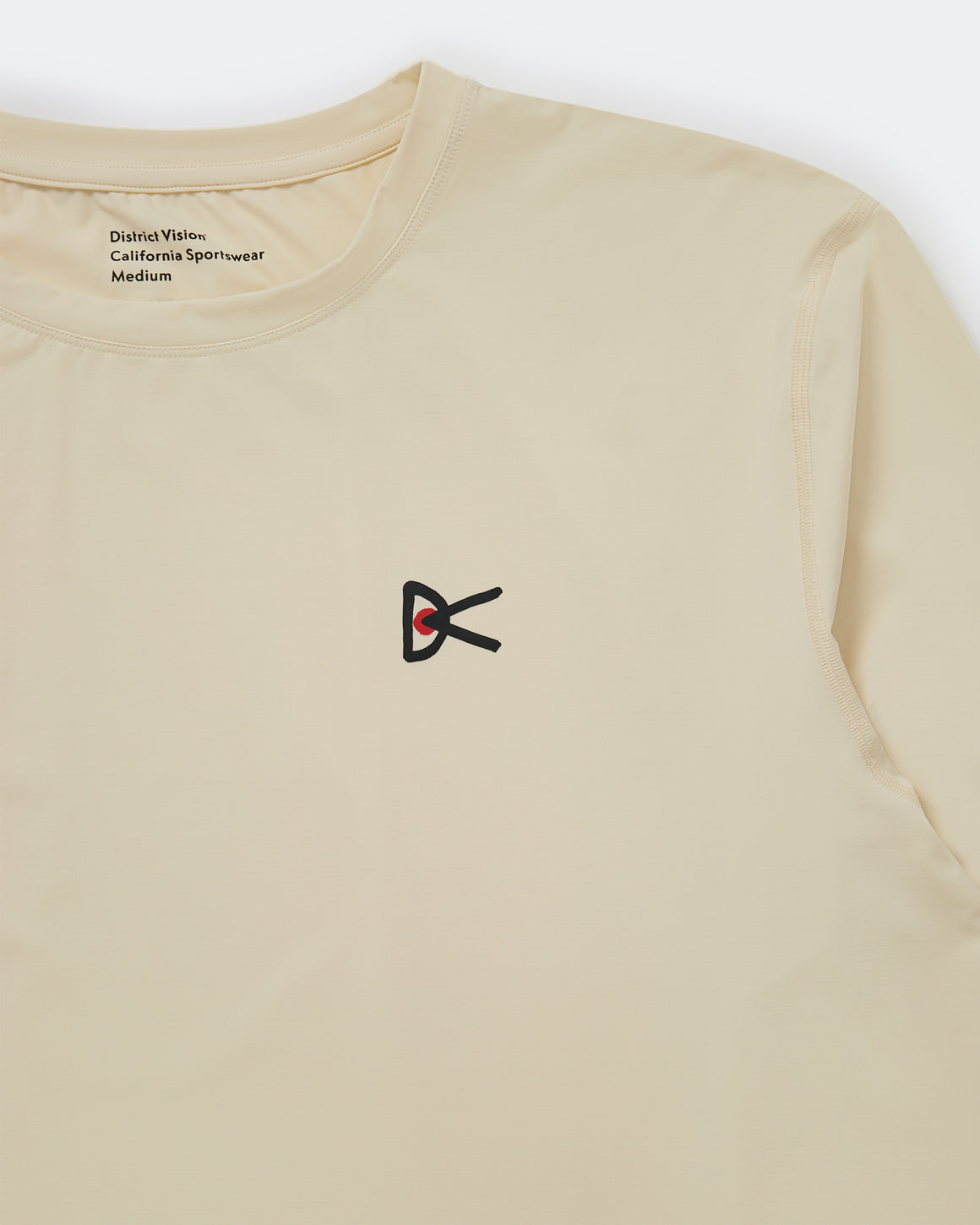 District Vision - Mens Lightweight Long Sleeve Tee - Mushroom - Up There Athletics