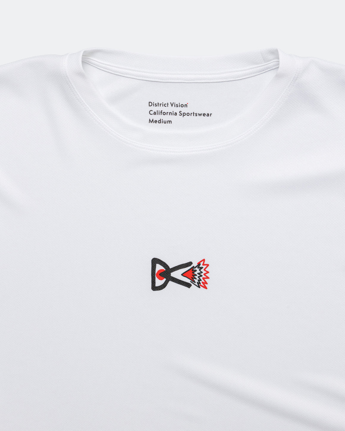 District Vision - Mens Long Sleeve Boxy Training Tee - White - Up There Athletics