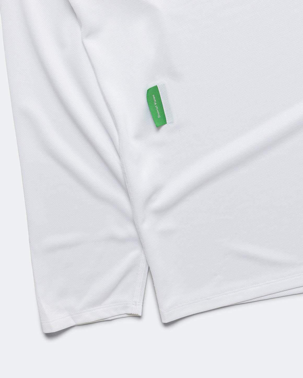 District Vision - Mens Long Sleeve Boxy Training Tee - White - Up There Athletics