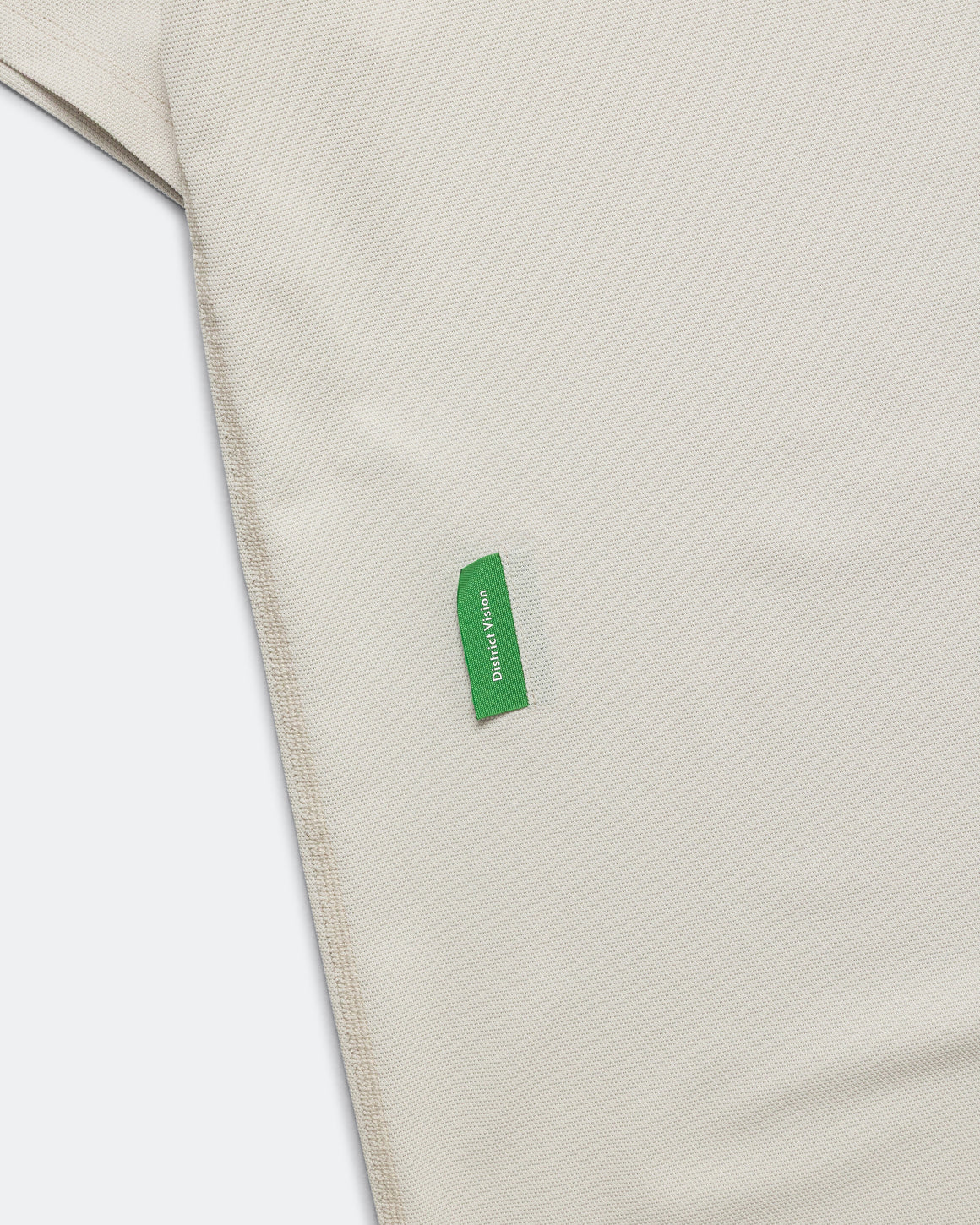 District Vision - Mens Quick-Dry Boxy Short Sleeve Tee - Off White - Up There Athletics