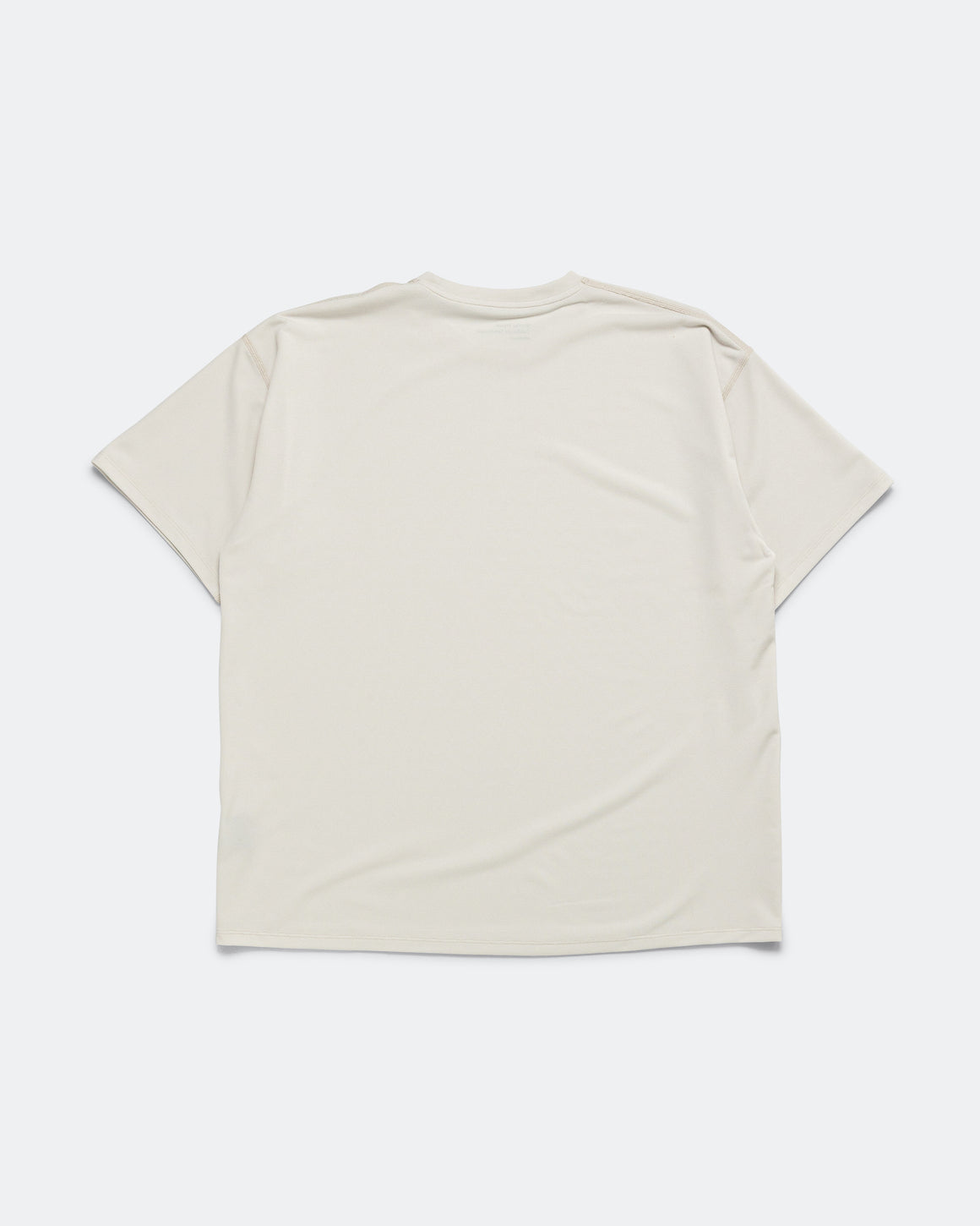 District Vision - Mens Quick-Dry Boxy Short Sleeve Tee - Off White - Up There Athletics
