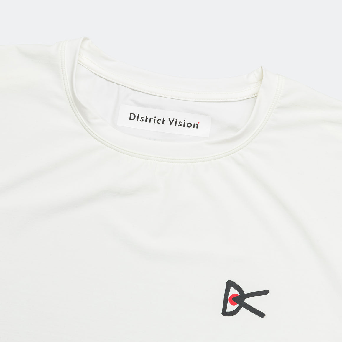 District Vision - Mens Lightweight Short Sleeve Tee - Lunar White - Up There Athletics