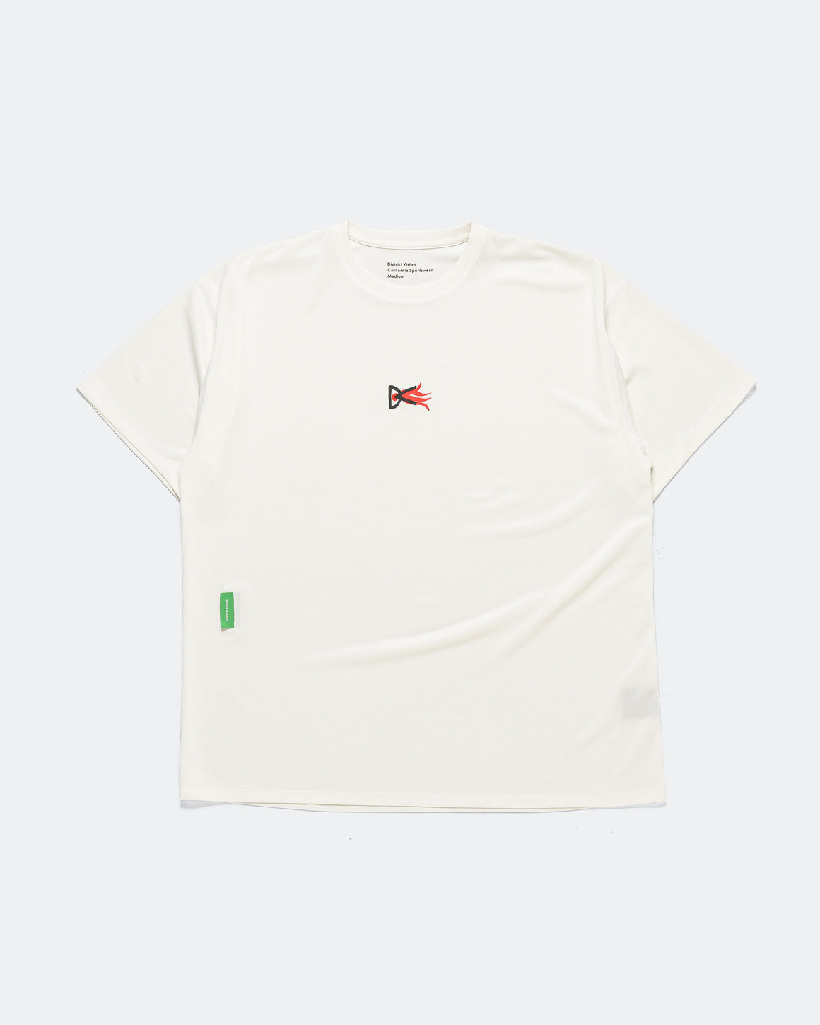 District Vision - Mens Short Sleeve Boxy Training Tee - Lunar White - Up There Athletics