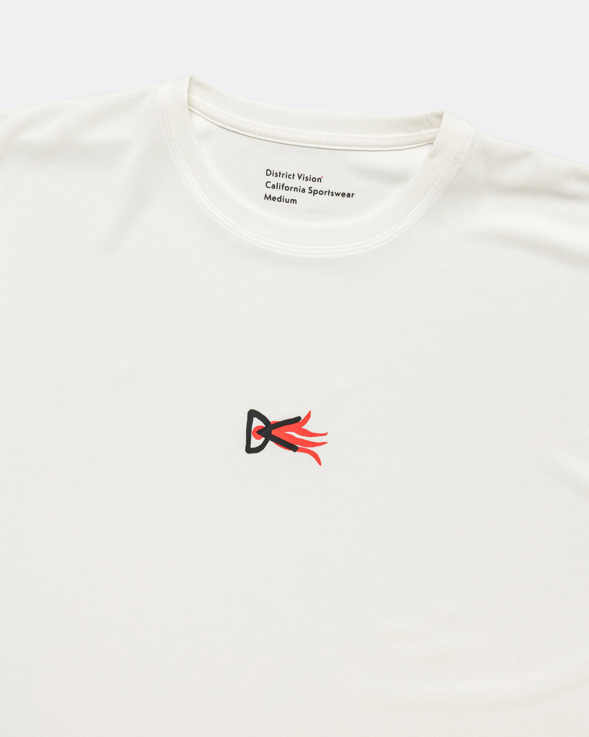 District Vision - Mens Short Sleeve Boxy Training Tee - Lunar White - Up There Athletics