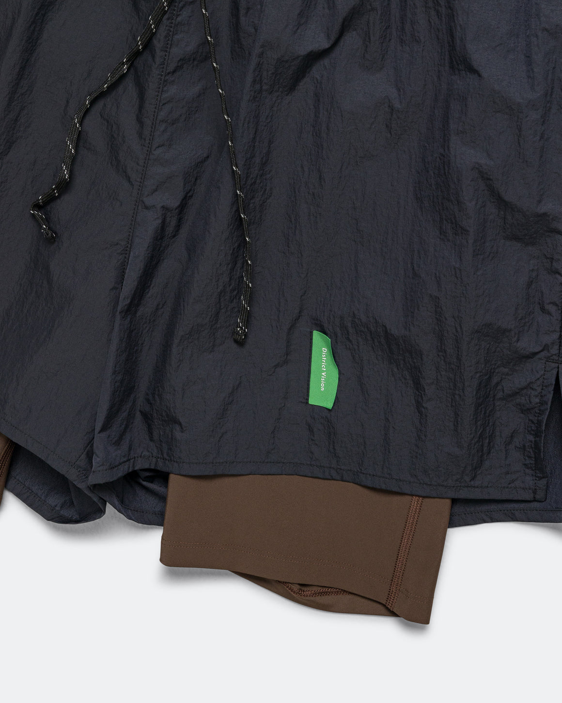 District Vision - Mens Ultralight Nylon Trail Shorts - Deep Brown/Black - Up There Athletics