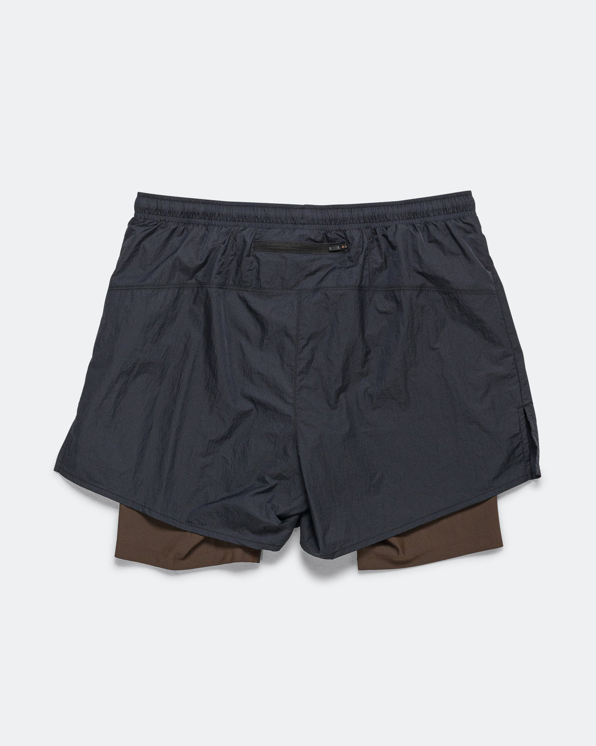 District Vision - Mens Ultralight Nylon Trail Shorts - Deep Brown/Black - Up There Athletics
